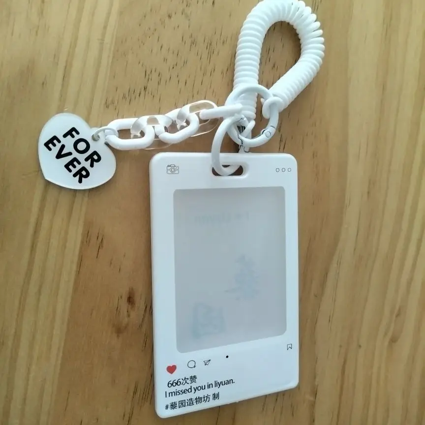 Llavero tarjetero infantil antipérdida con foto y funda para tarjetas