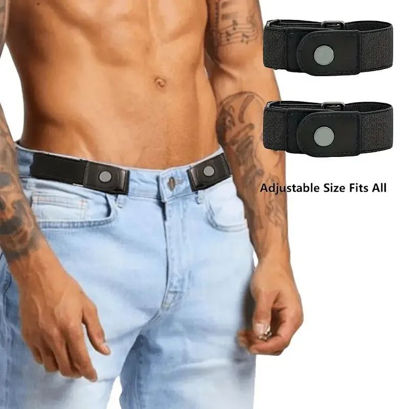 Cintura elástica sin hebilla unisex para pantalones y vaqueros - imagen 4