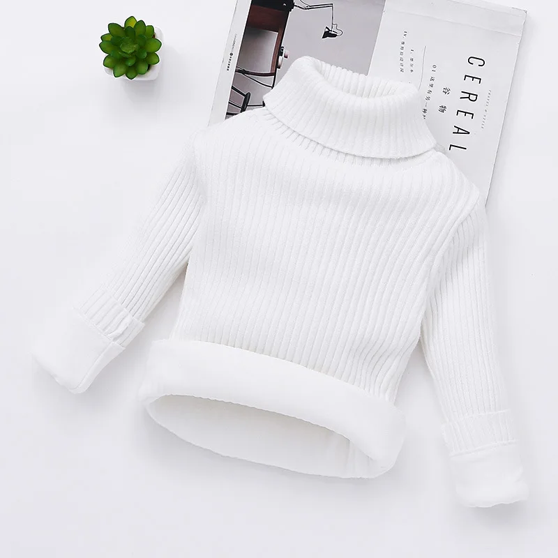 Jersey de lana de punto grueso con cuello alto para invierno - imagen 3