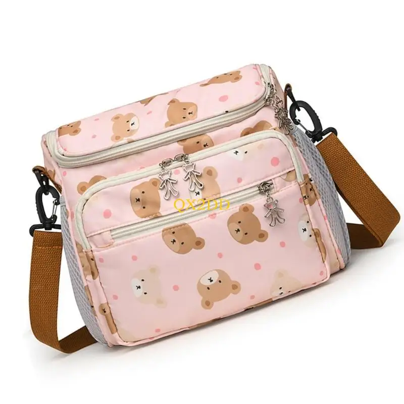 Bolsa de viaje para bebé con cambiador y acceso a biberones