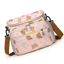 Bolsa de viaje para bebé con cambiador y acceso a biberones