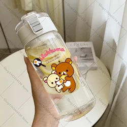 Botella de agua infantil con diseño Rilakkuma – Portátil para niños