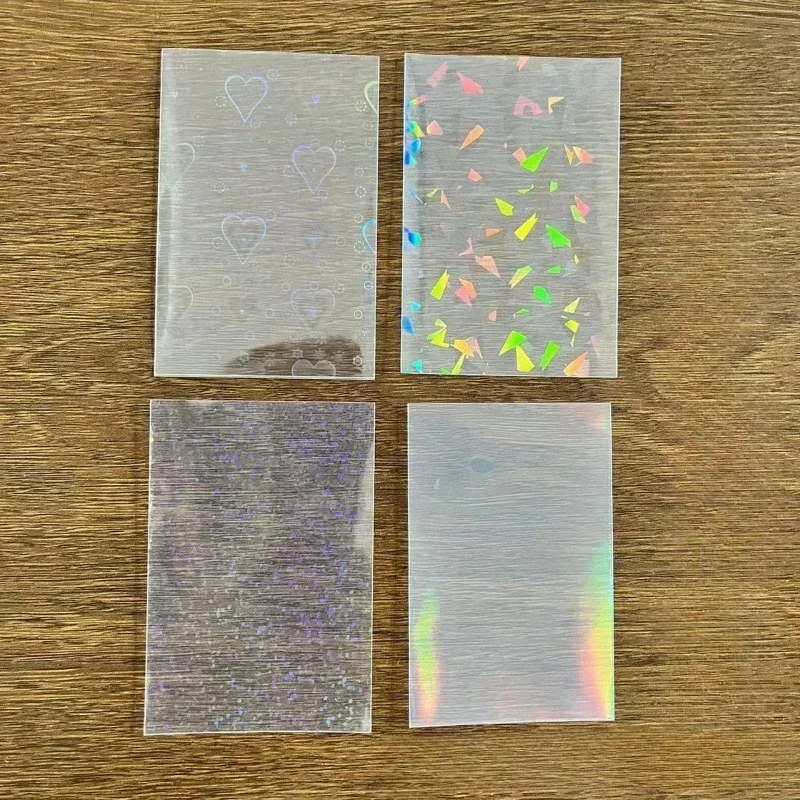 Fundas protectoras para tarjetas K-pop – Diseño corazón con brillos para colección - imagen 5