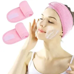 Diadema suave de toalla ajustable para yoga, spa y maquillaje