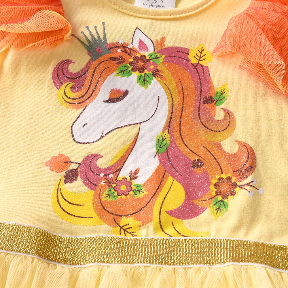 DXTON vestido princesa verano tul elegante para niña - imagen 5