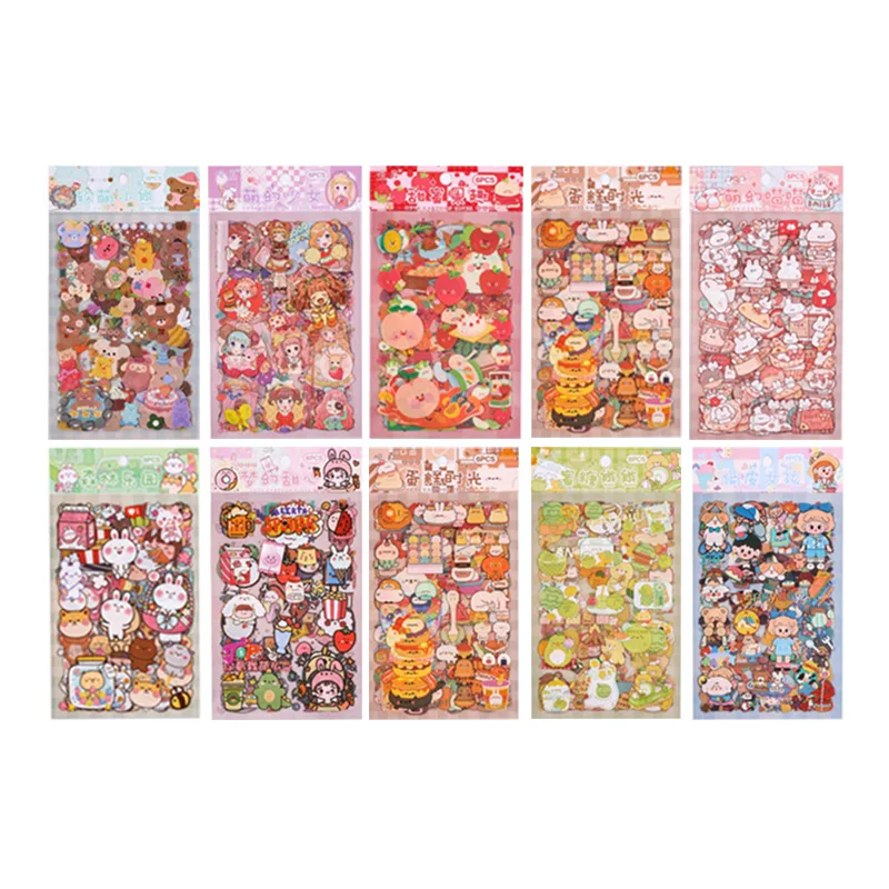 Pegatinas autoadhesivas kawaii para cuadernos y manualidades - imagen 3