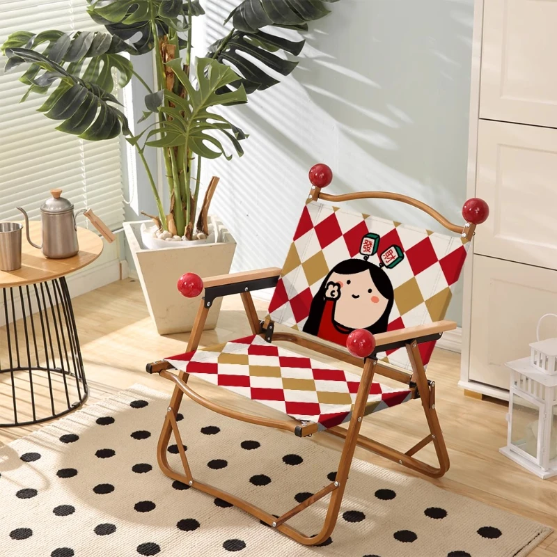 Silla plegable con pies antideslizantes para playa y camping