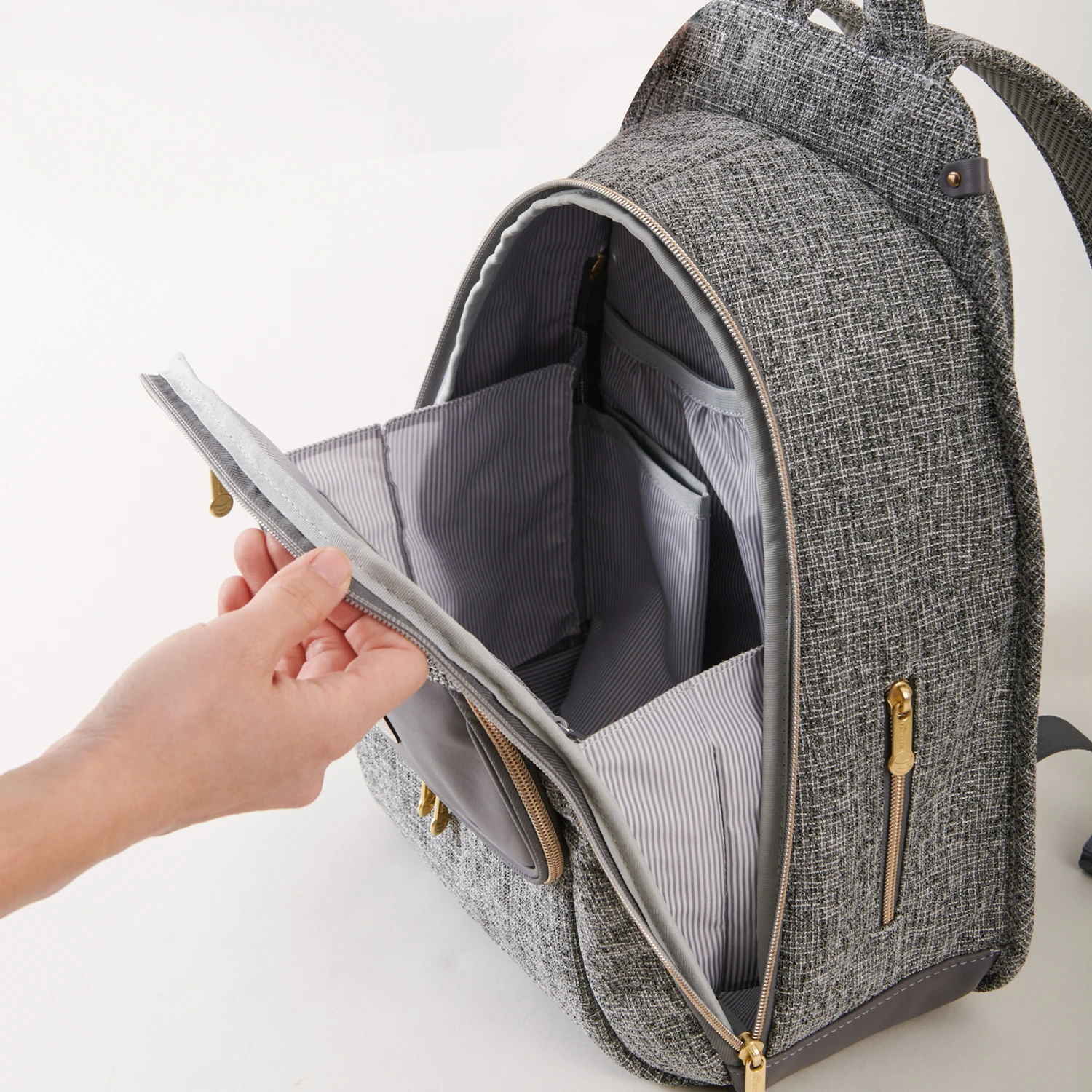 Sunveno Bolsa de pañales para bebé - Mochila cambiador y organizador - imagen 2