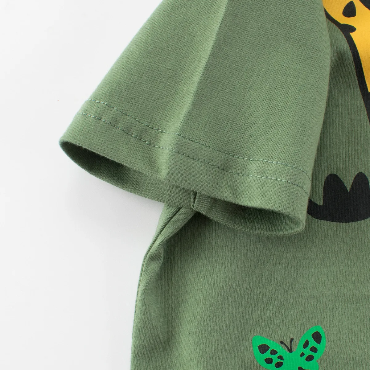 Camisetas de manga corta infantiles con estampado animado veraniego - imagen 2