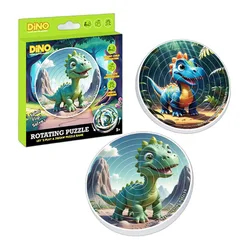 Puzzle 3D giratorio de dinosaurio – Juguete relajante para niños