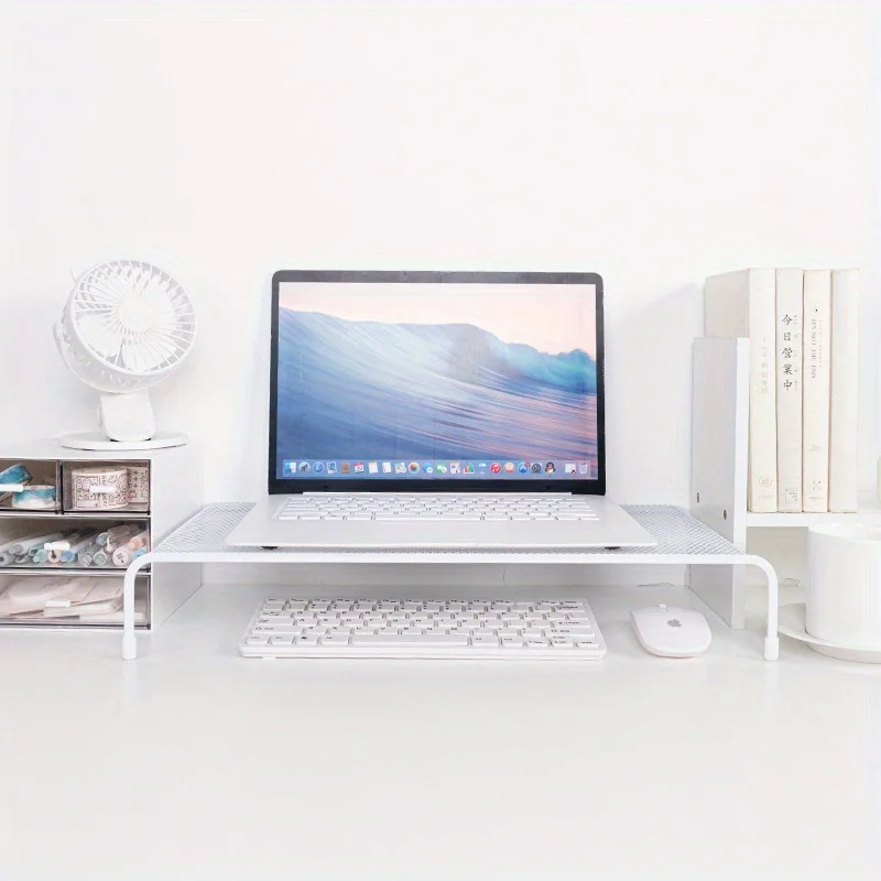 Soporte para monitor con estantes organizadores de escritorio - imagen 3