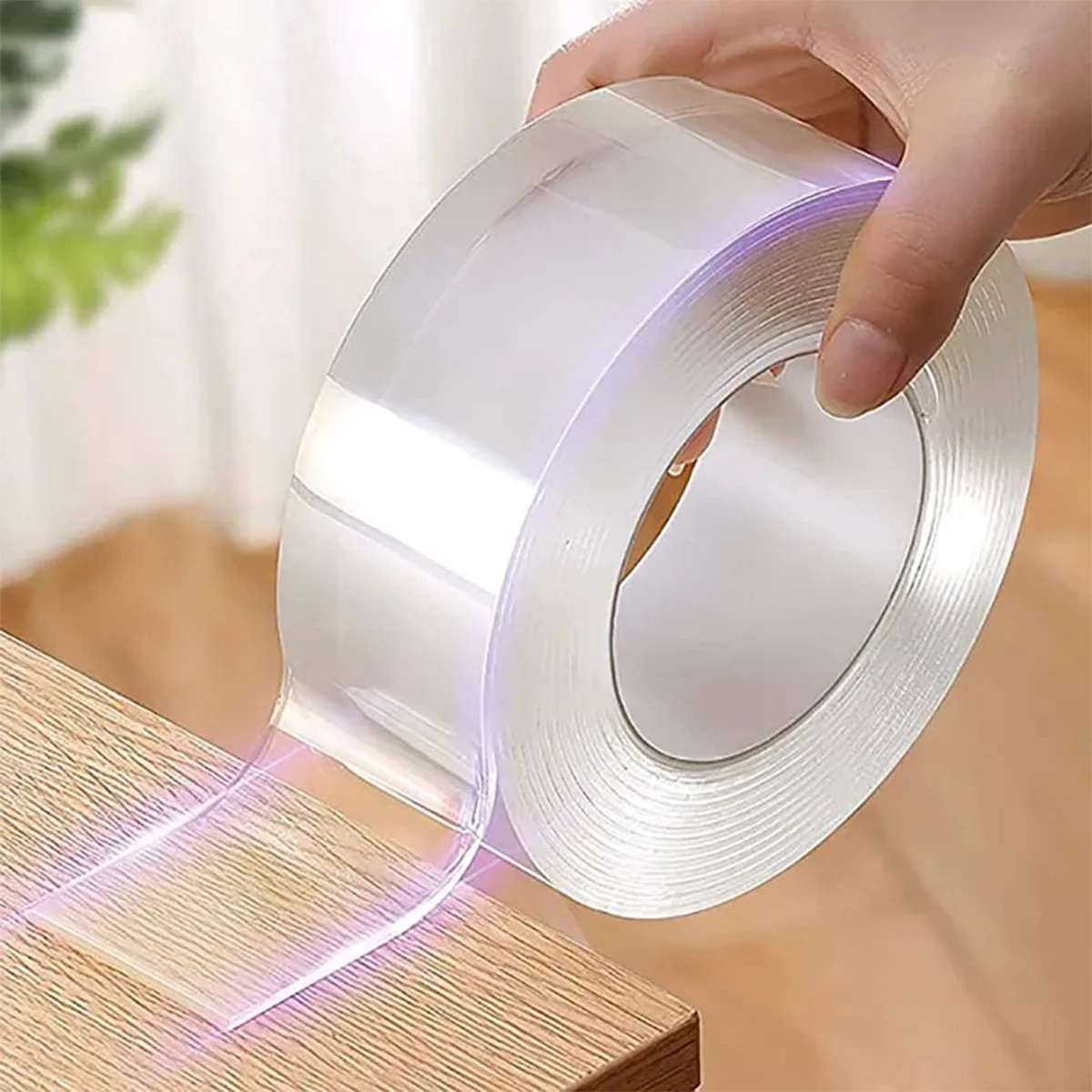 Nano cinta doble cara transparente reutilizable - imagen 5
