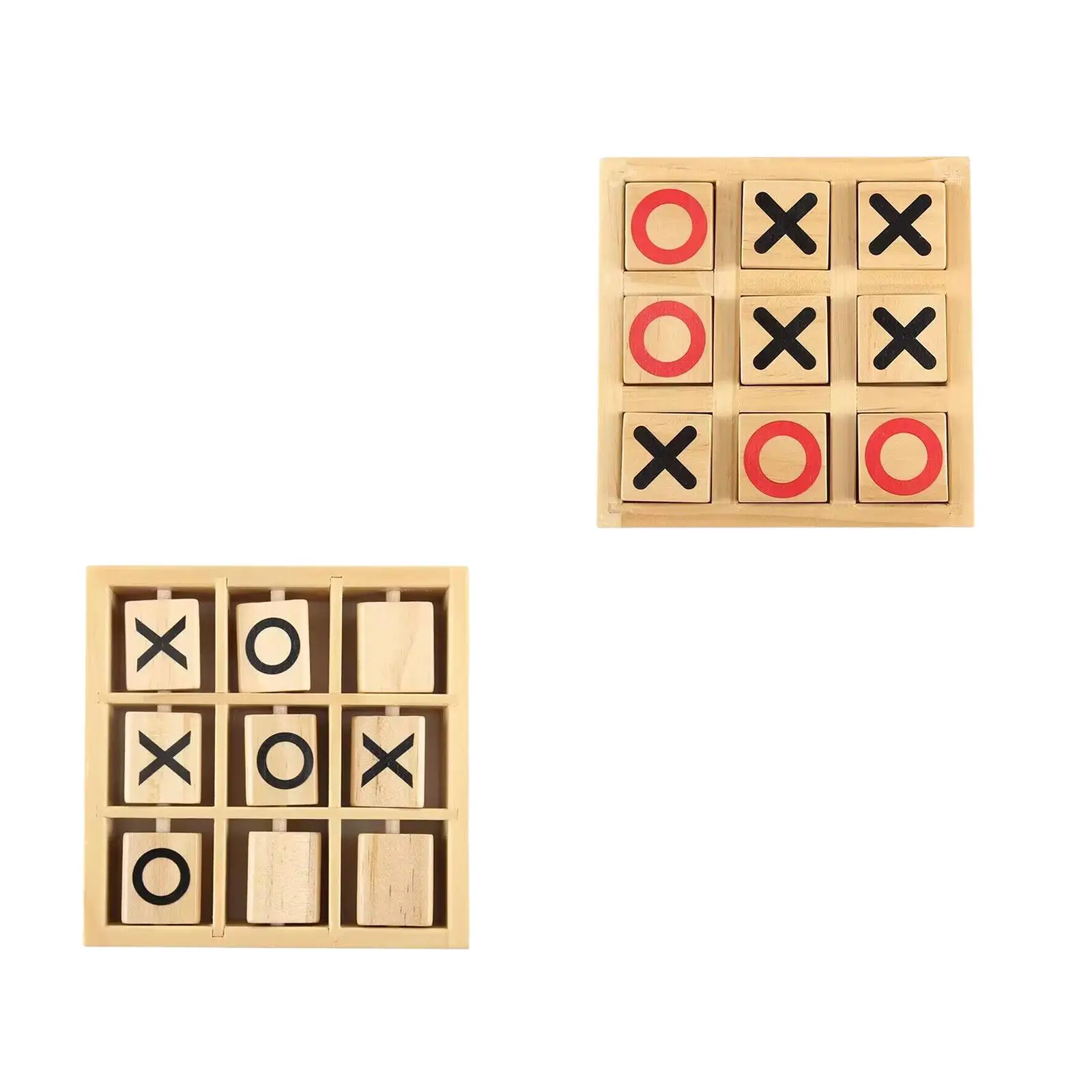 En raya de madera clásico para niños y adultos – juego de mesa