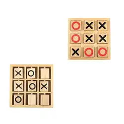 En raya de madera clásico para niños y adultos – juego de mesa
