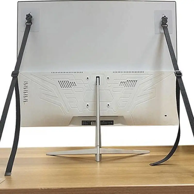 Correas de seguridad para TV adhesivas antideslizantes sin taladro - imagen 3