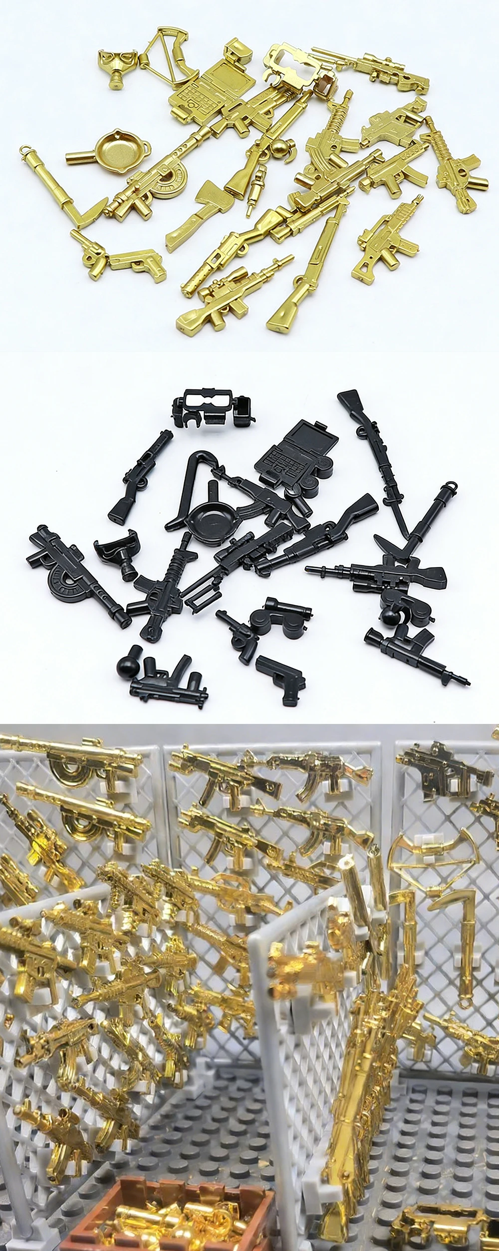 Pack de 30 piezas con diferentes modelos de pistolas