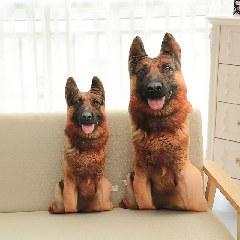 Detalle del peluche de perro curvado 3D