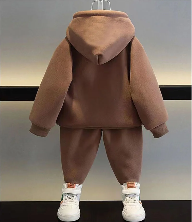 Conjunto sudadera y pantalón de algodón para niño otoño-invierno - imagen 4