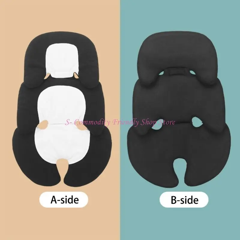 Cojín transpirable para cochecito con acolchado gris