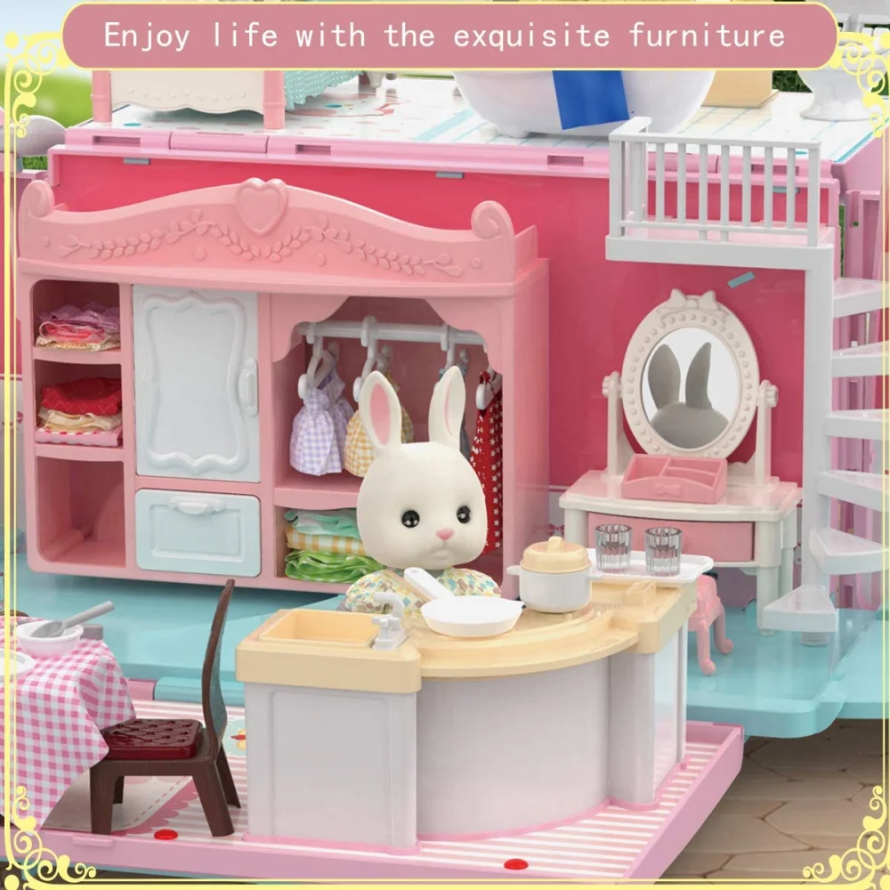 Casa de muñecas Koala con muebles y accesorios en miniatura - imagen 3