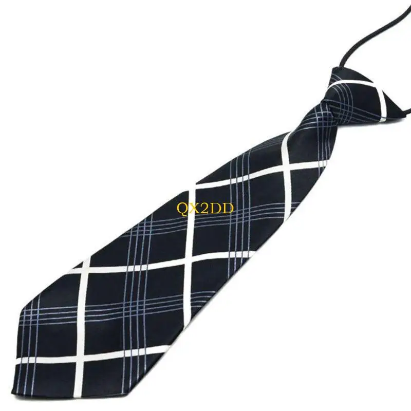 Corbata elástica infantil rayas arcoíris leopardo imitación seda - imagen 3
