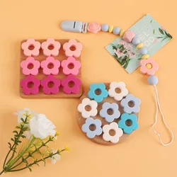 Mini cuentas de silicona con corona, flor y lazo para pulseras
