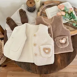 Chaleco de felpa sin mangas para niño – Cómodo para primavera y otoño