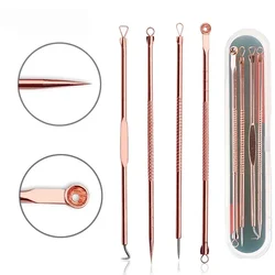 Extractor de puntos negros con cuchara para vacío oro rosa