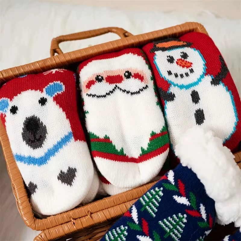 Calcetines navideños de algodón para niños y niñas - imagen 3