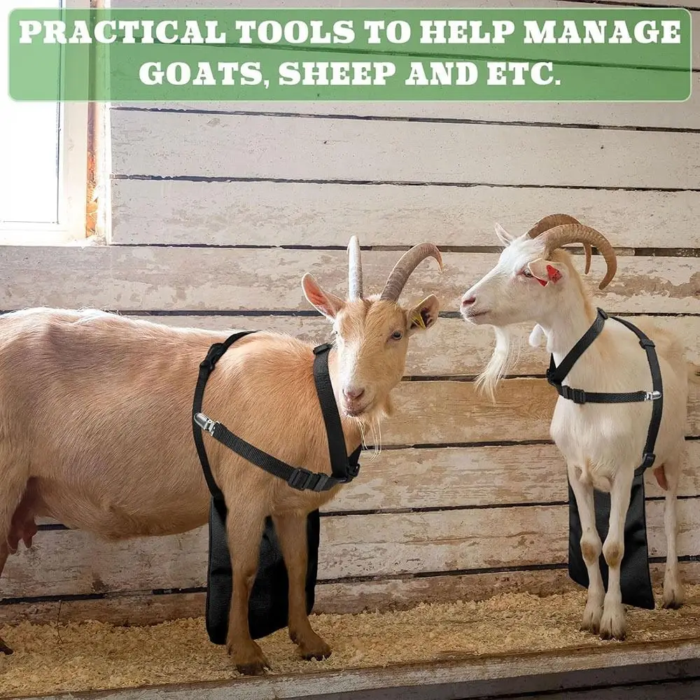 Delantal antiapareamiento ajustable para cabras transpirable resistente - imagen 2