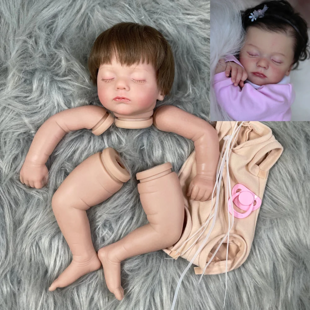 Alessia muñeca Reborn de vinilo pintado con trasplante capilar - imagen 2