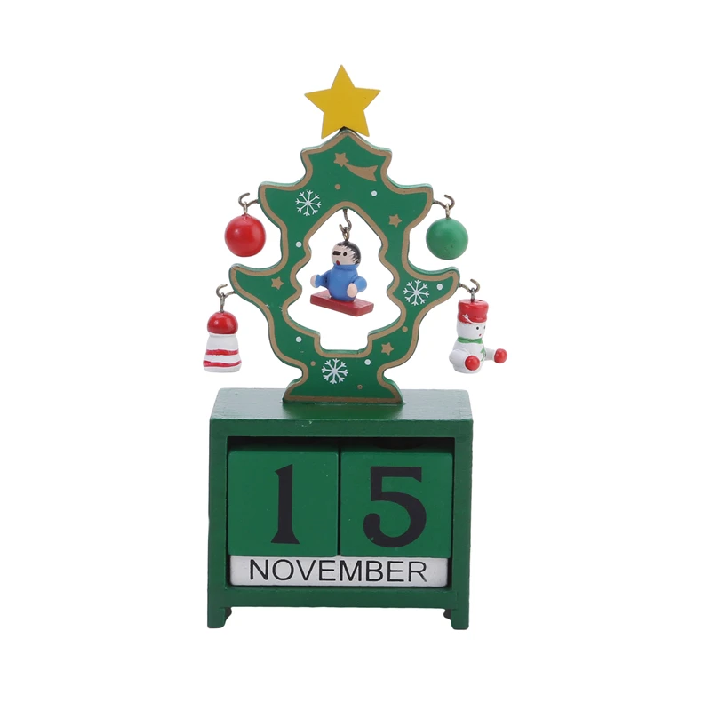Adorno navideño de madera con calendario de adviento digital - imagen 4
