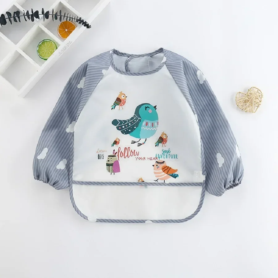 Bata impermeable de manga larga para bebé con dibujos animados - imagen 2