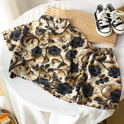Conjunto de verano para niño con camiseta holgada y pantalón corto