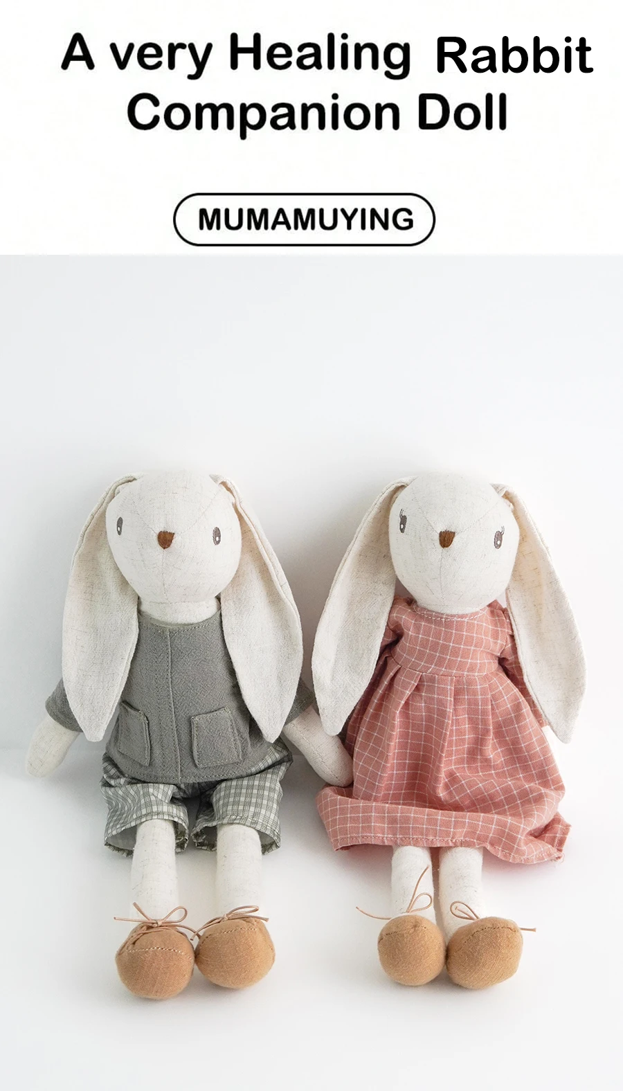 Conejos decorativos en habitación infantil