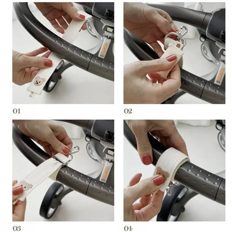 Vvocci ganchos de cochecito con clips para bolsas infantiles - imagen 2