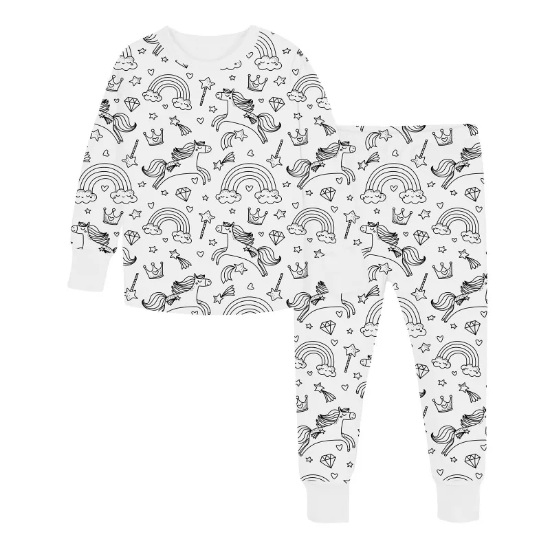 Pijama para colorear de algodón graffiti personalizable - imagen 5