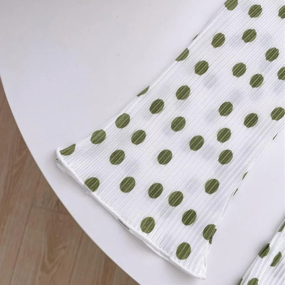 Capris para ninas con lunares florales Verano y otono - imagen 5