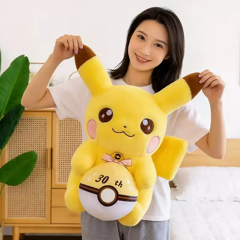 Peluche Pikachu Pokémon suave tipo cojín, para sofá y cama - imagen 4