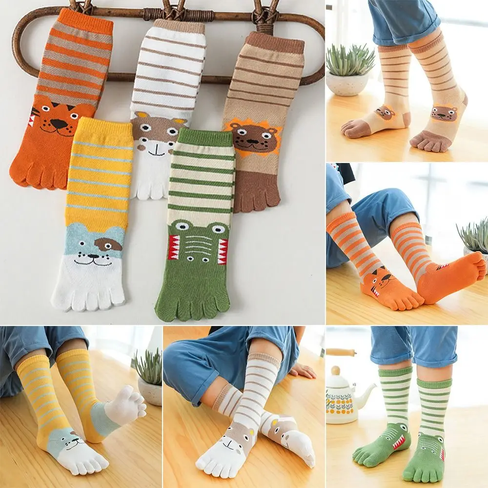 Calcetines largos de tubo para niños en algodón suave
