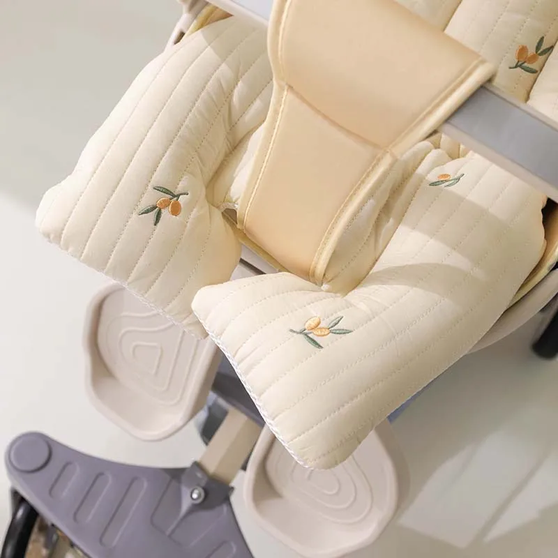 Cojín para asiento de cochecito de bebé - Algodón transpirable y suave - imagen 4