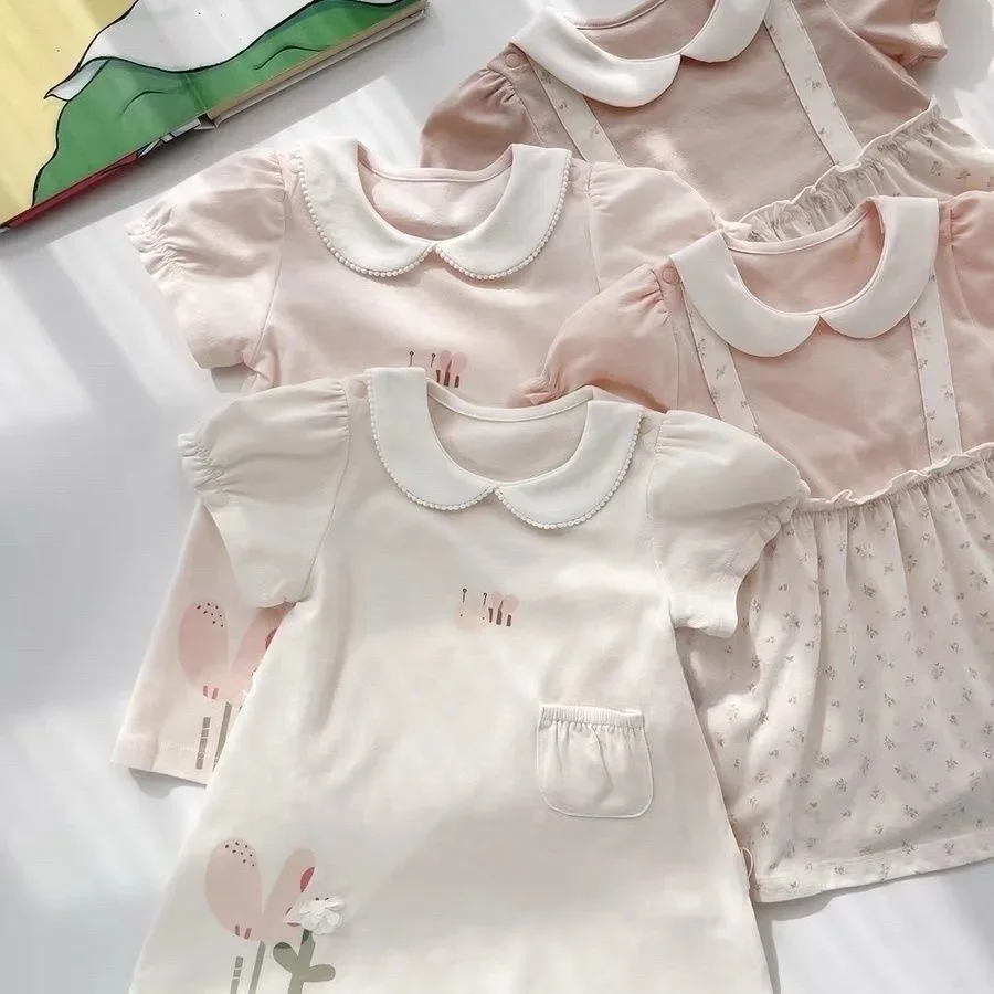 Vestido de verano para bebé niña con falda en forma de A