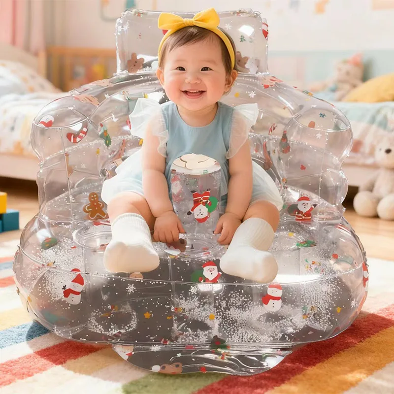 Asiento infantil inflable portátil para bebés – para viajar y jugar - imagen 3