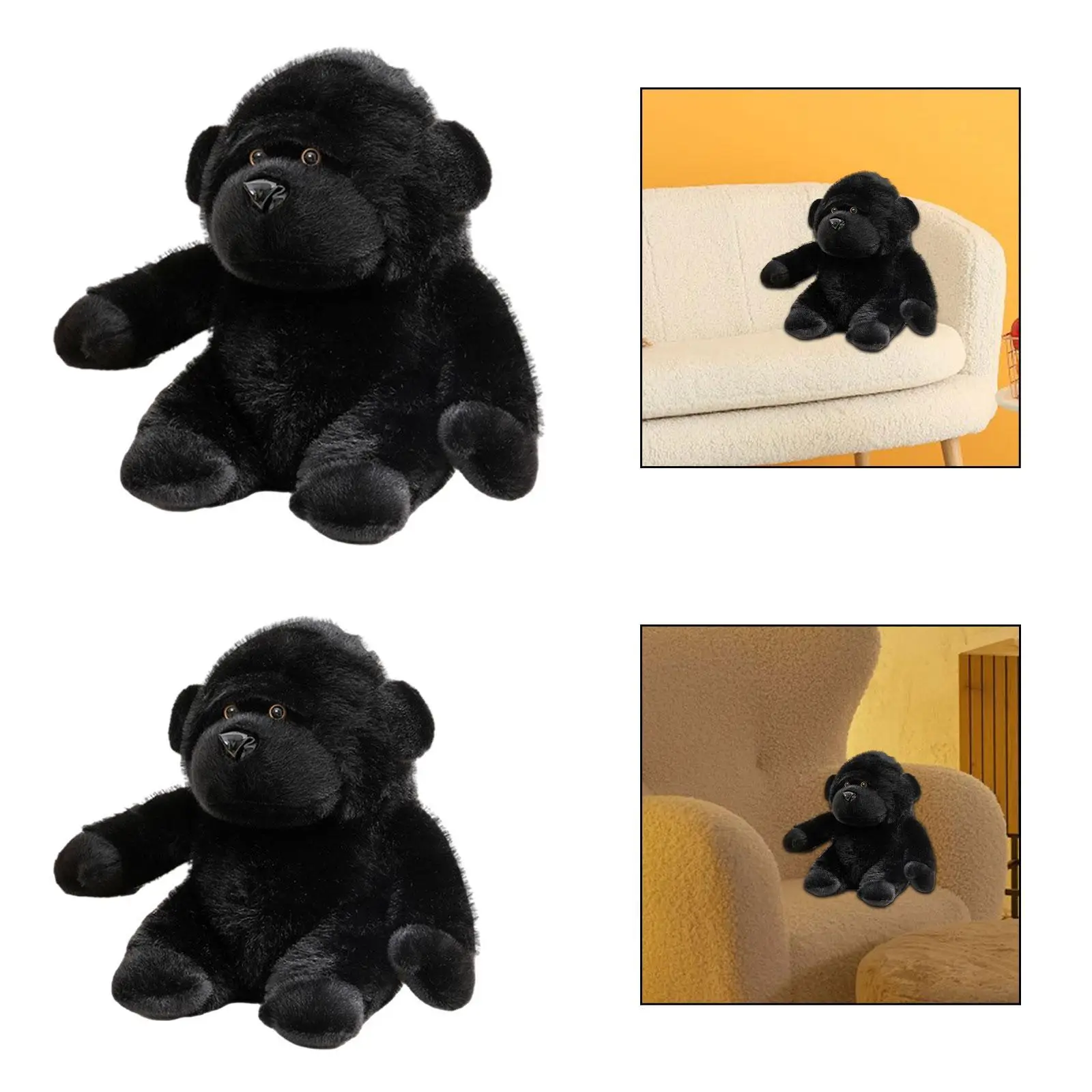 Peluche de chimpancé suave para niños, decoración infantil de cuarto - imagen 3