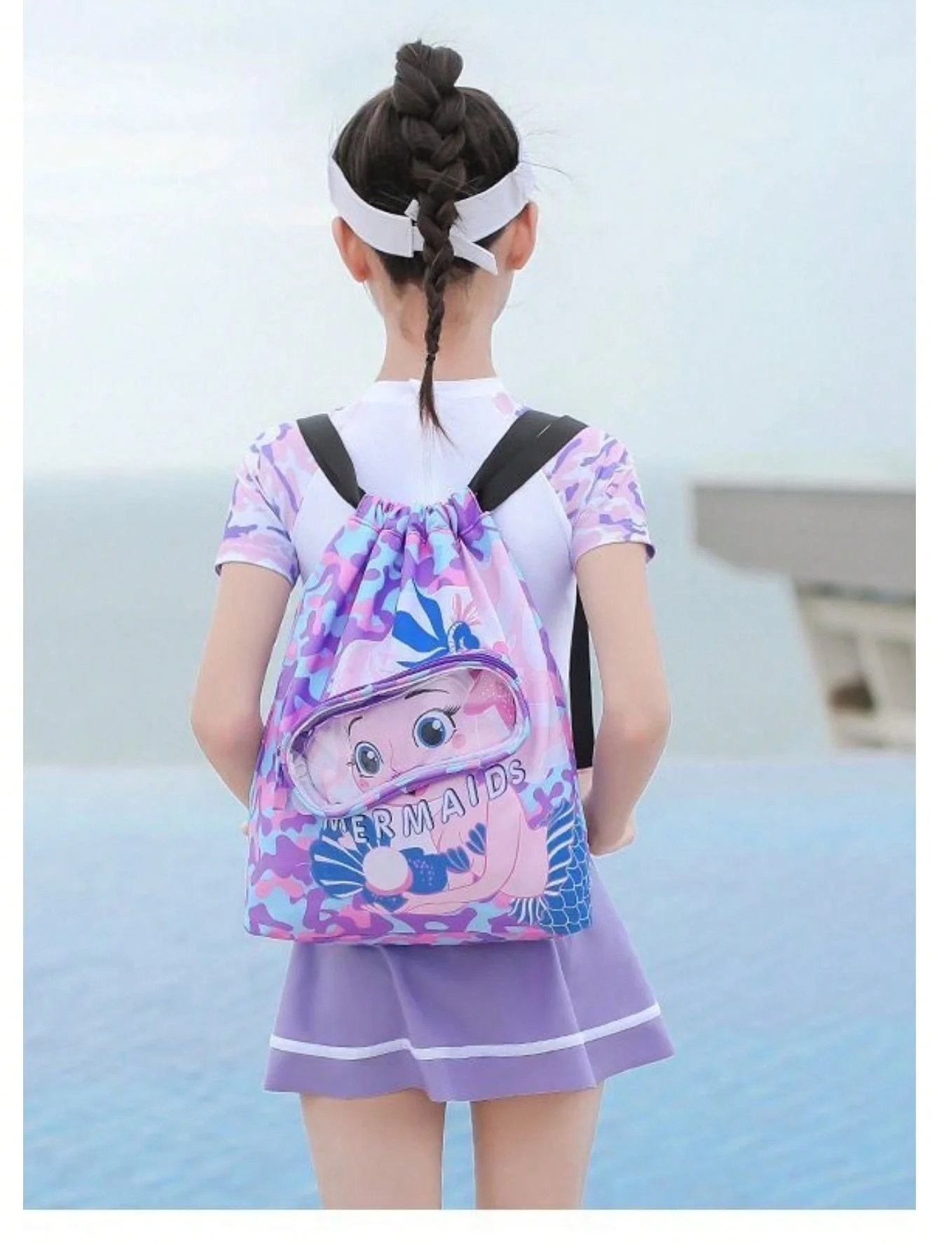 Mochila natación impermeable para niños con bolsillo seco/húmedo - imagen 4