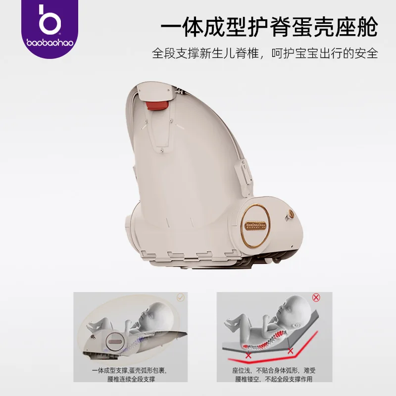 Andador carrito bebé reclinable, plegable y ligero para paseo - imagen 5