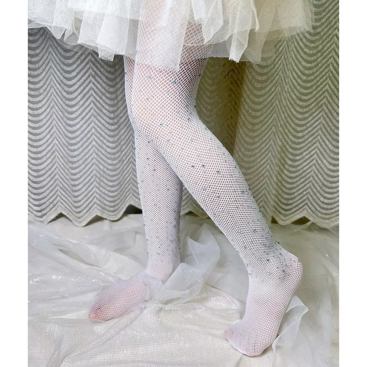 Medias de verano malla hueca para niñas: princesa y ballet español - imagen 4