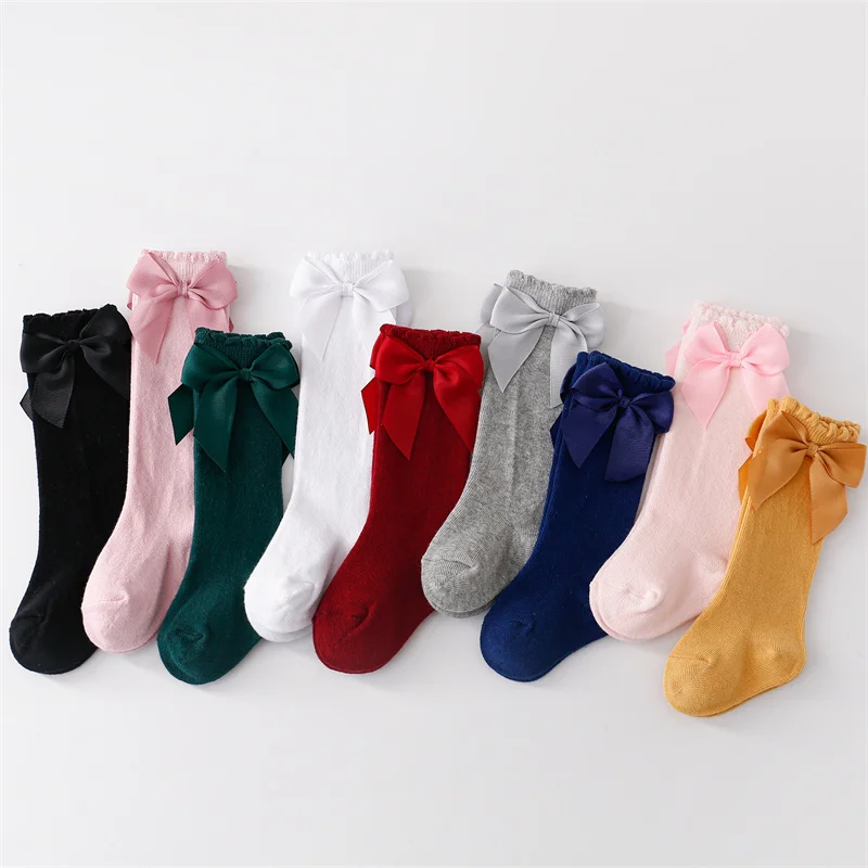 Calcetines de algodón con lazos hasta la rodilla para niñas Princesa - imagen 5