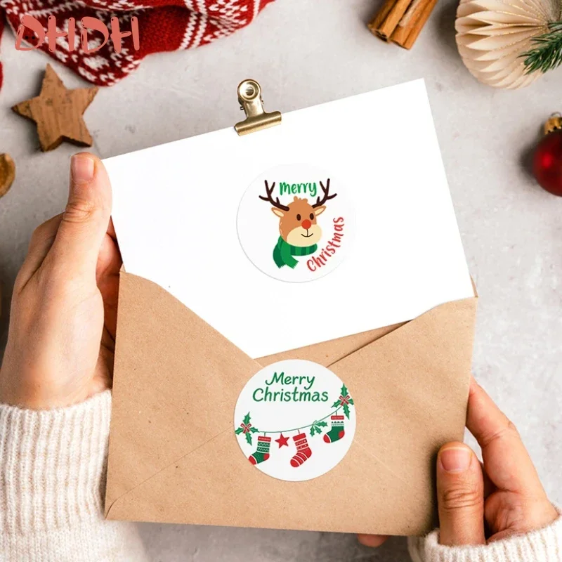 Pegatinas navideñas infantiles para sobres y regalos – Toque festivo - imagen 2
