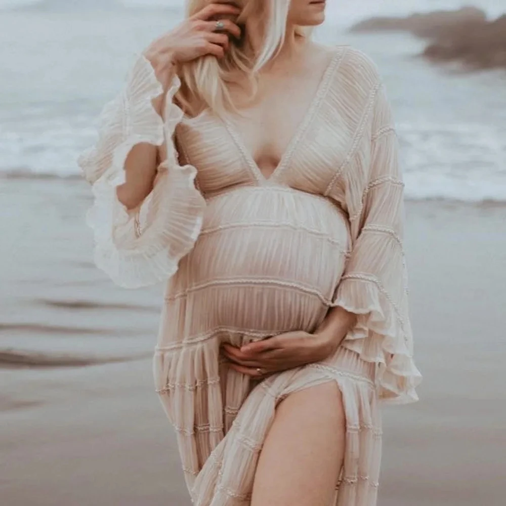 Vestido largo bohemio para Baby Shower